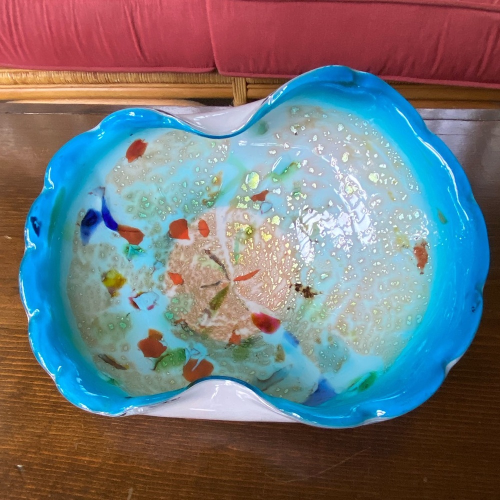 Glass Art Dish